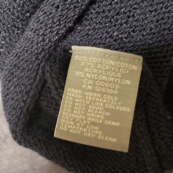 Navy Scoop Neck Knit Sweater - Picture 5 of 5